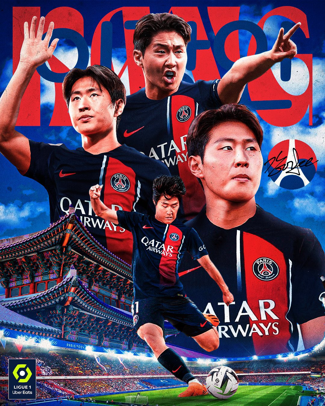 Lee Kang In podpísal päťročnú zmluvu s futbalovým klubom Paris Saint-Germain! - Asianstyle